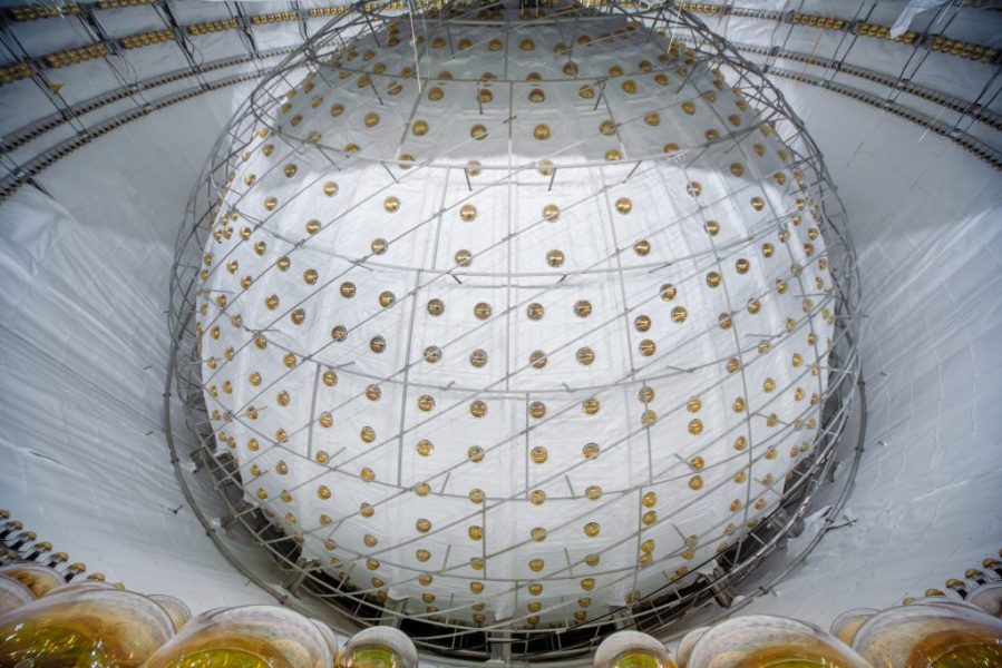 The JUNO detector seen from outside