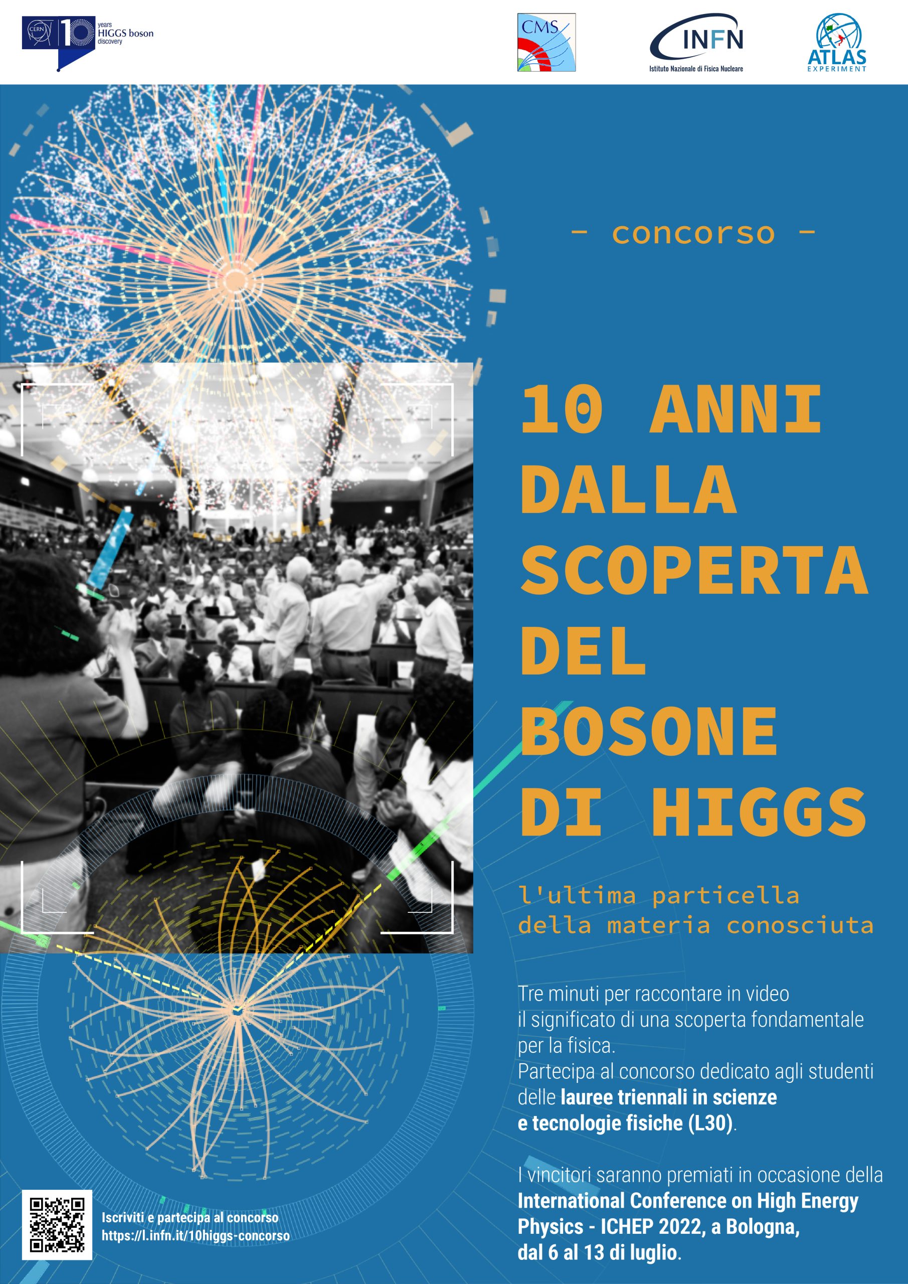 Locandina Concorso 10 anni dalla scoperta del Bosone di Higgs