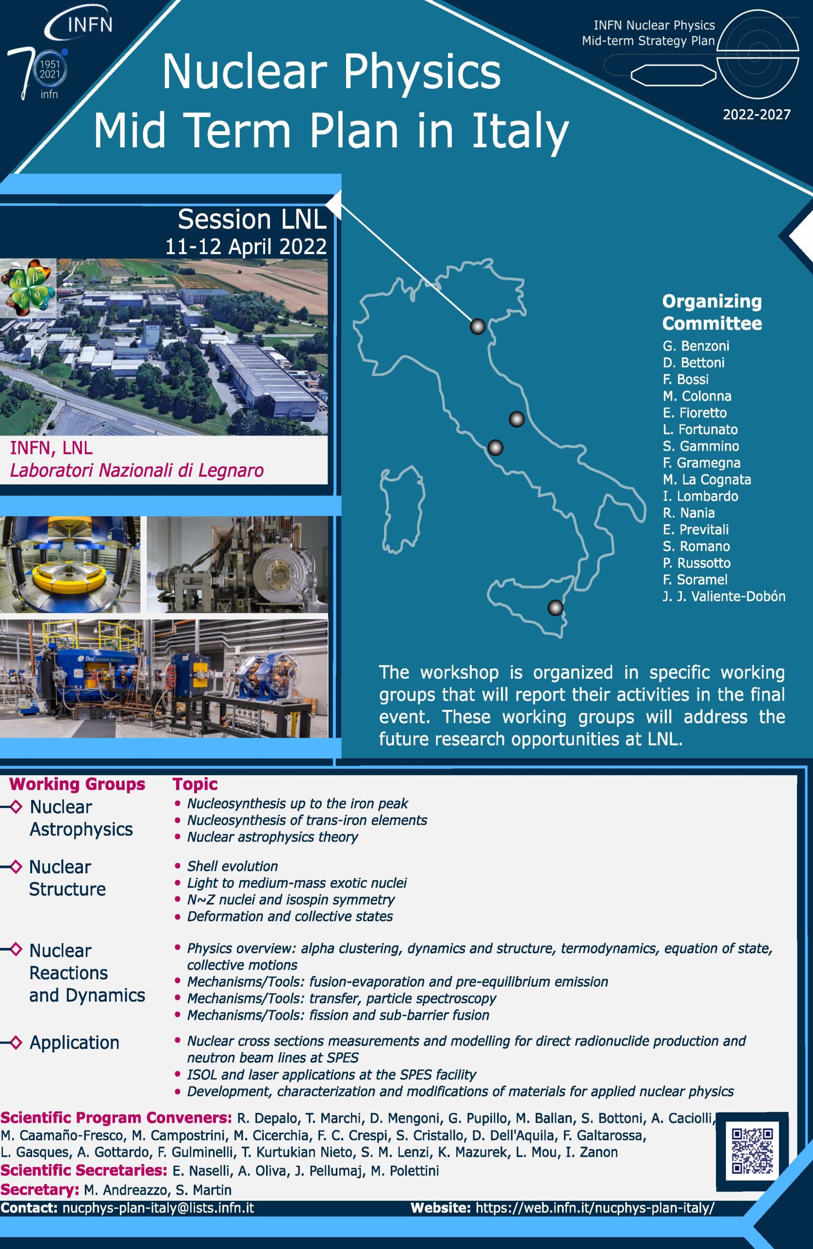 Nuclear Physics Mid Term Plan in Italy