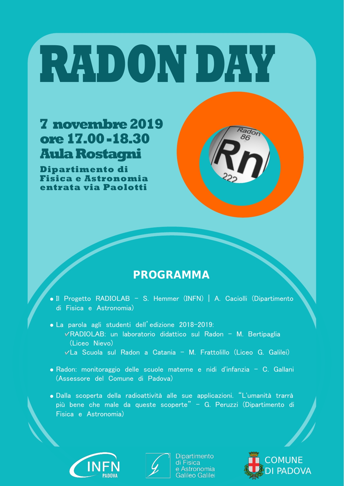 locandina radon day 2019