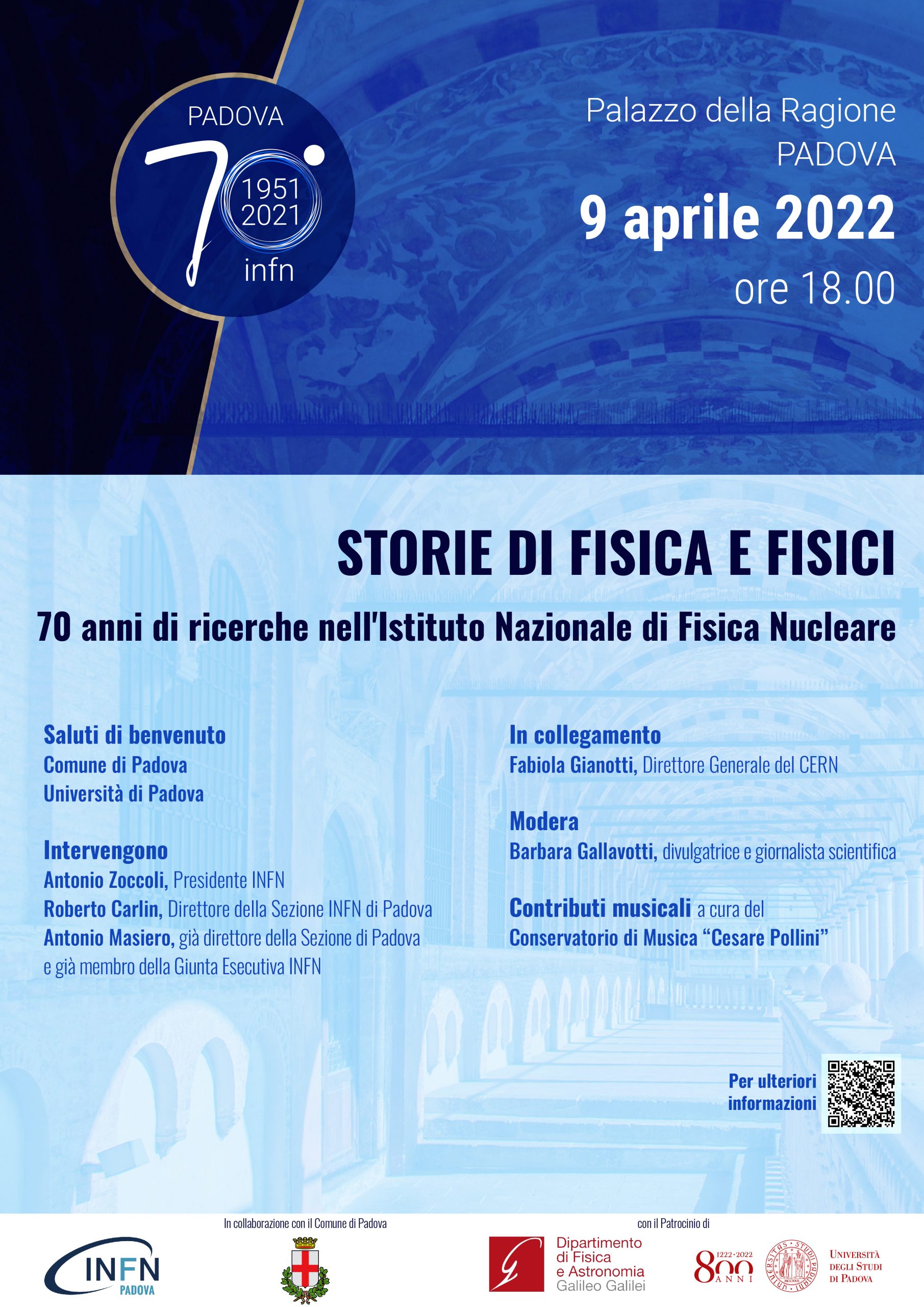 70 anni INFN Locandina