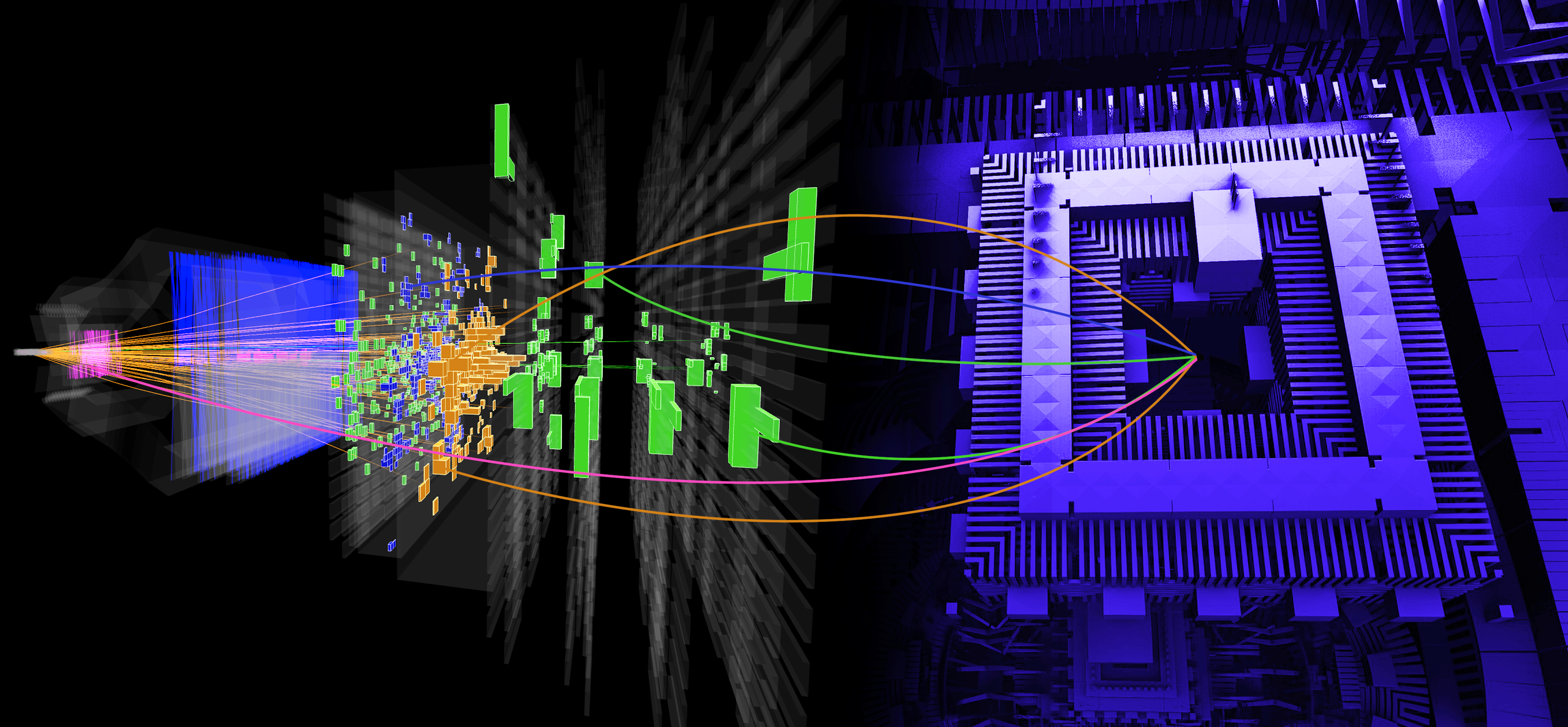 LHCb-QML Gli eventi misurati dal rivelatore LHCb, analizzati per la prima volta con l'Intelligenza Artificiale Quantistica