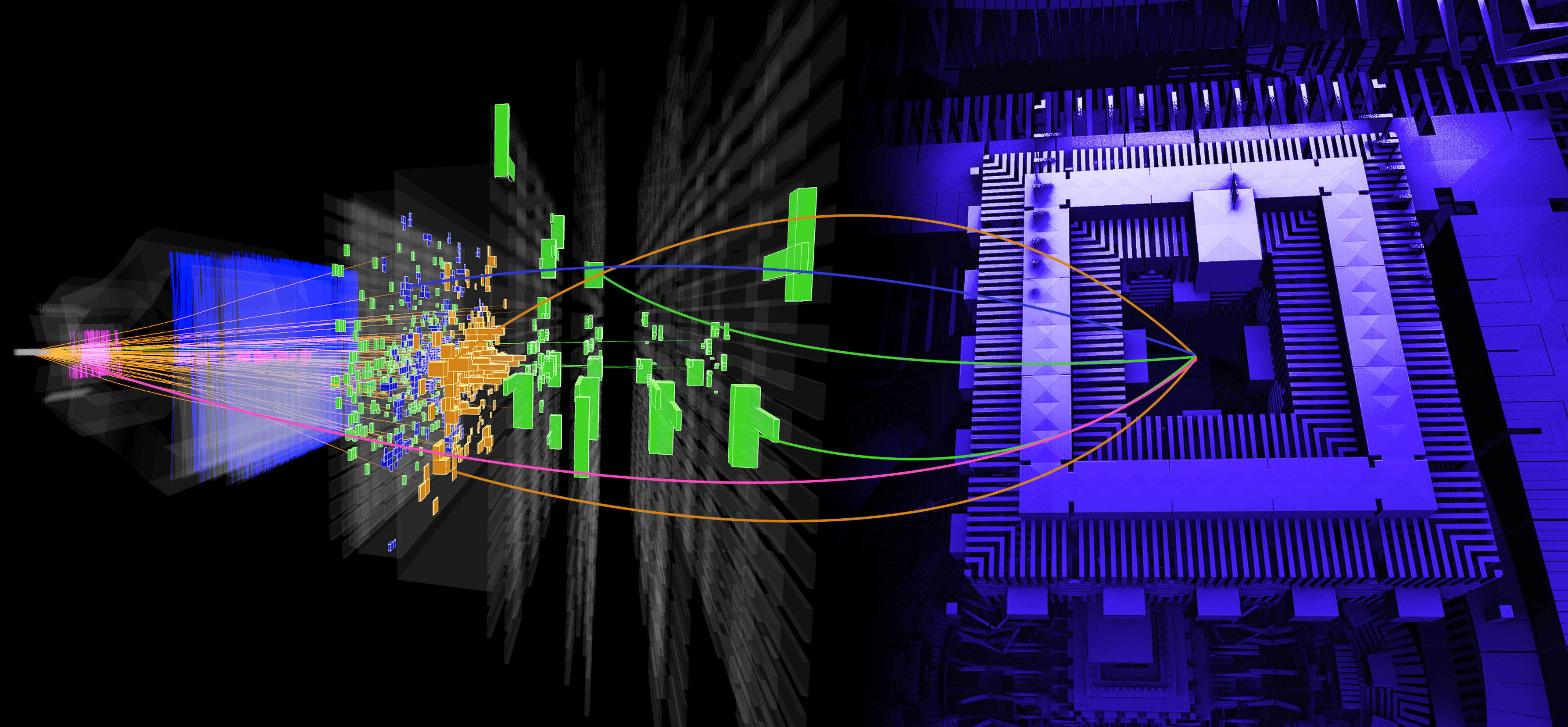 LHCb events studied for the first time with Quantum Machine Learning techniques