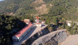 Panoramica della miniera di Sos Enattos